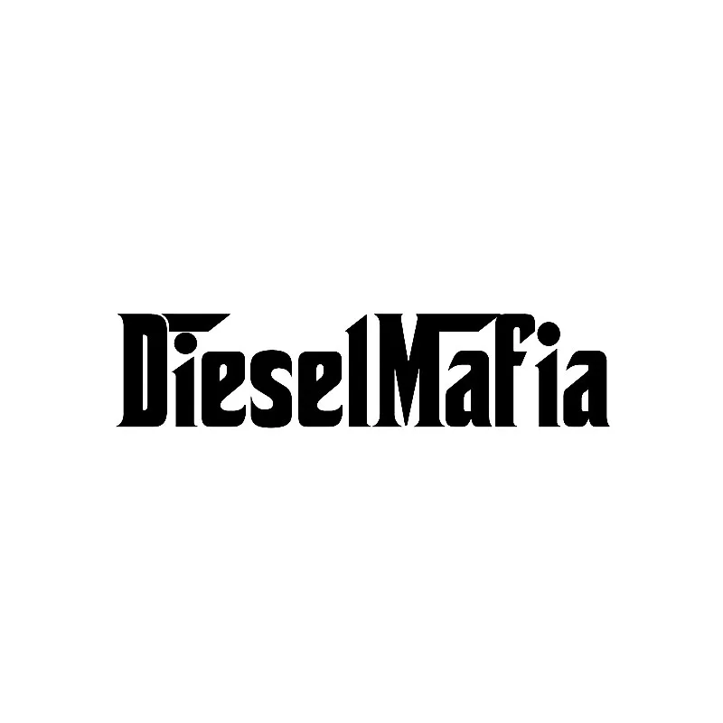 Zábavné nálepky Diesel mafia vinylové nálepka Creative Automobile Accessories Black/Silver, 12 cm*3cm