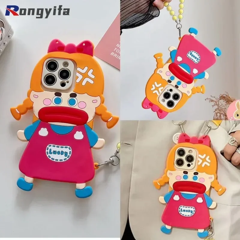 Zábavné škaredé dievča pre dievčatá pre Xiaomi 13T Pro 13 Lite Ultra Redmi 13C 12 12C A2+ POCO C55 F5 X5 M6 Pro C50 C51 Poznámka 13 Pro+ 12S