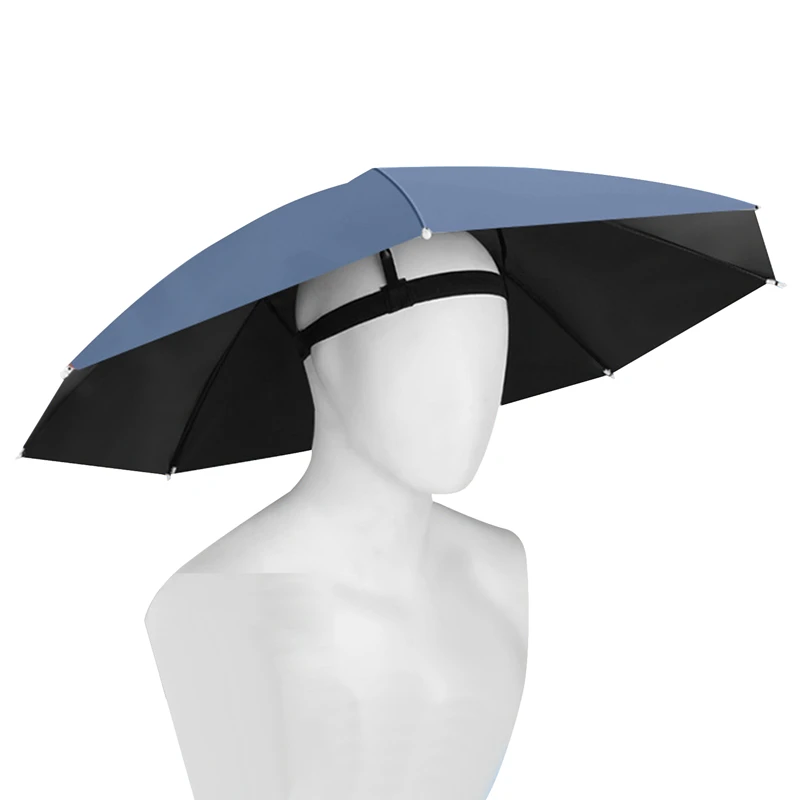 Záhrada Working Umbrella klobúk ruka bez rybárskych klobúkov namontovaných na hlave slnečné klobúky s slnkom