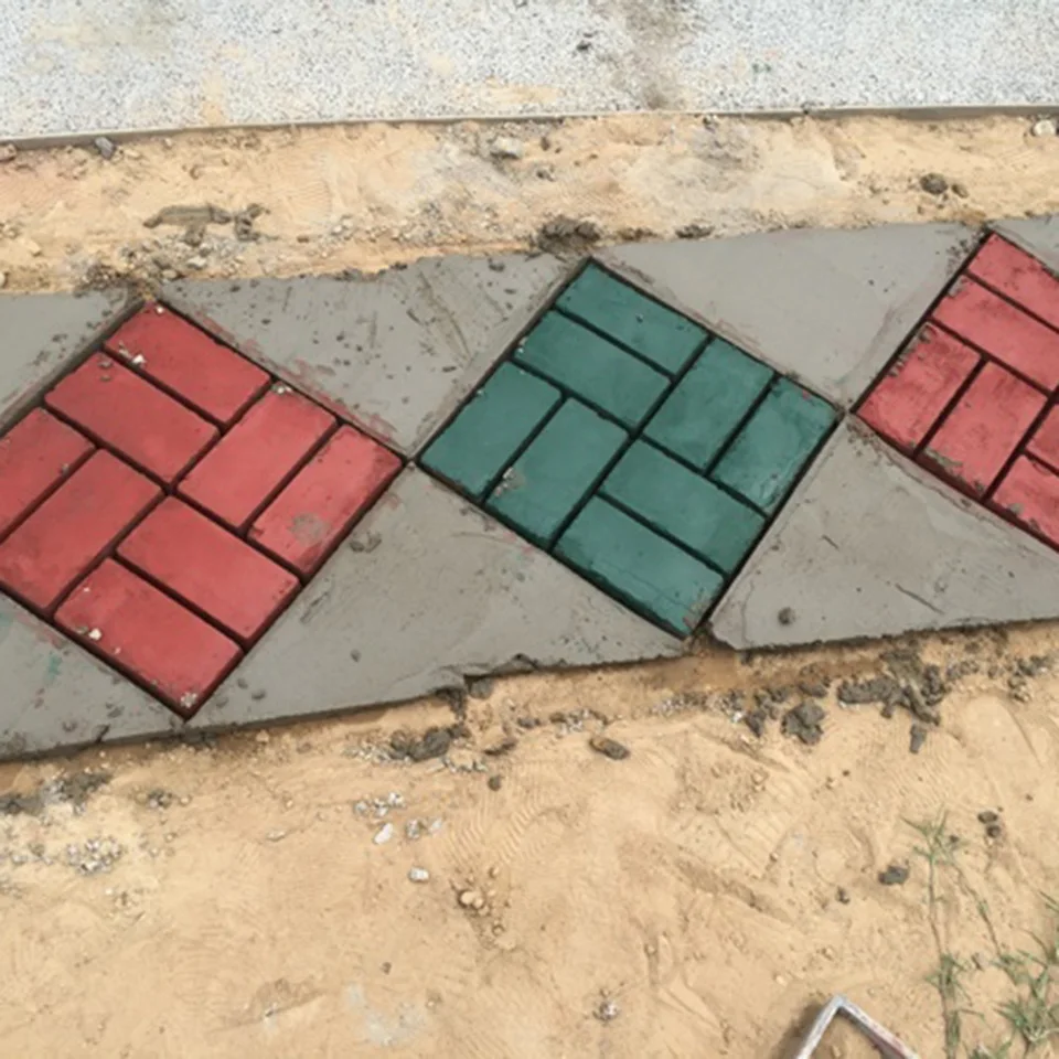 Záhradná cesta výrobca pleseň plastový diy manuálne dlažba cementu Cement Stone Cesta betónová forma cemento záhradná cesta výrobca pleseň