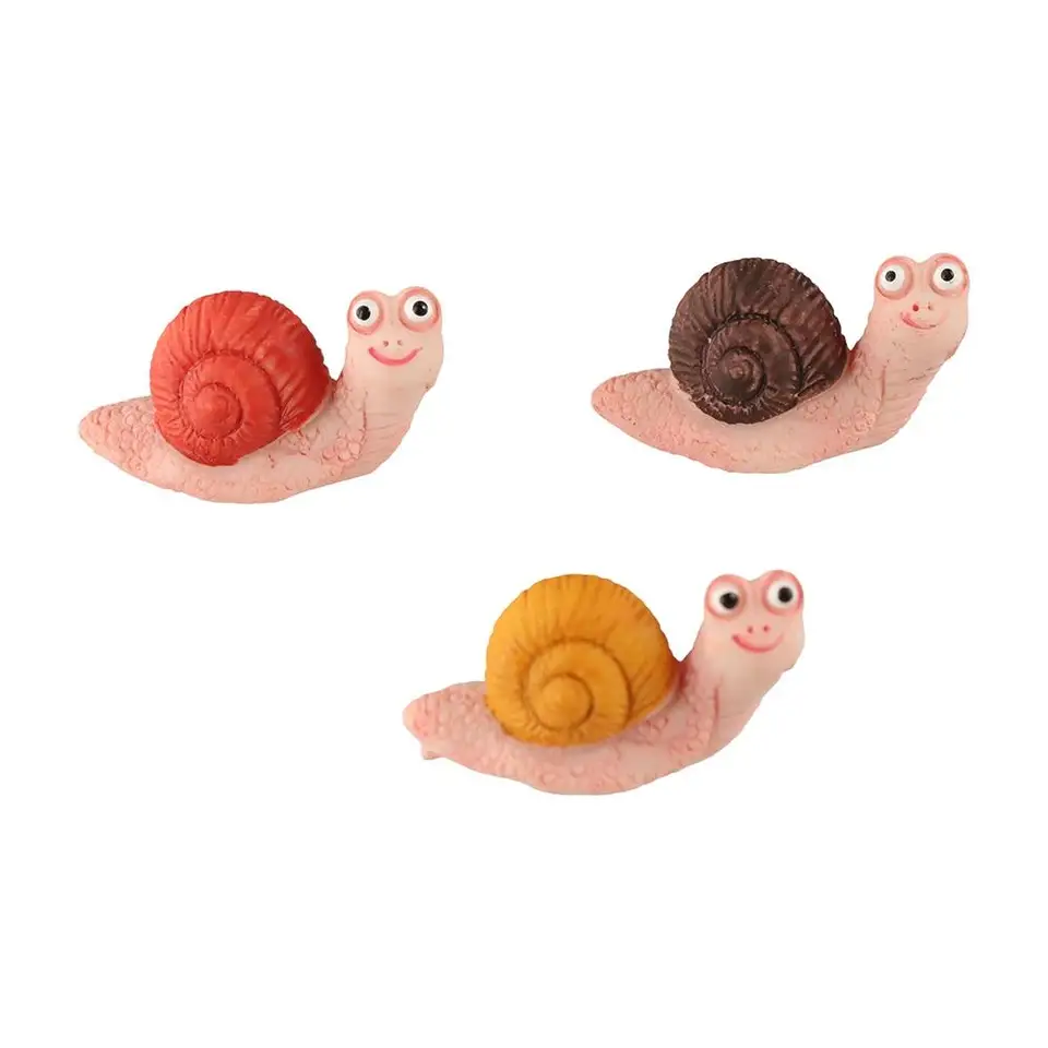 Záhradná dekorácia živici Malé slimákové figuríny roztomilé zviera simulácie slimák slimák tvorivý kawaii mini ornament akvárium