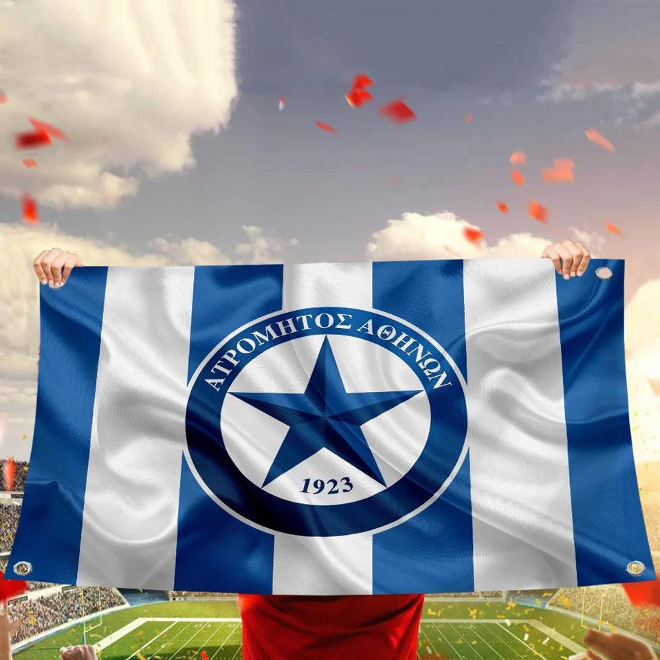Záhradná vlajka Pýcha vlajka na zavesenie vlajok pre izby banner a-atromitos fc vtipné vlajky a bannery vonkajšie dekorácie estetika