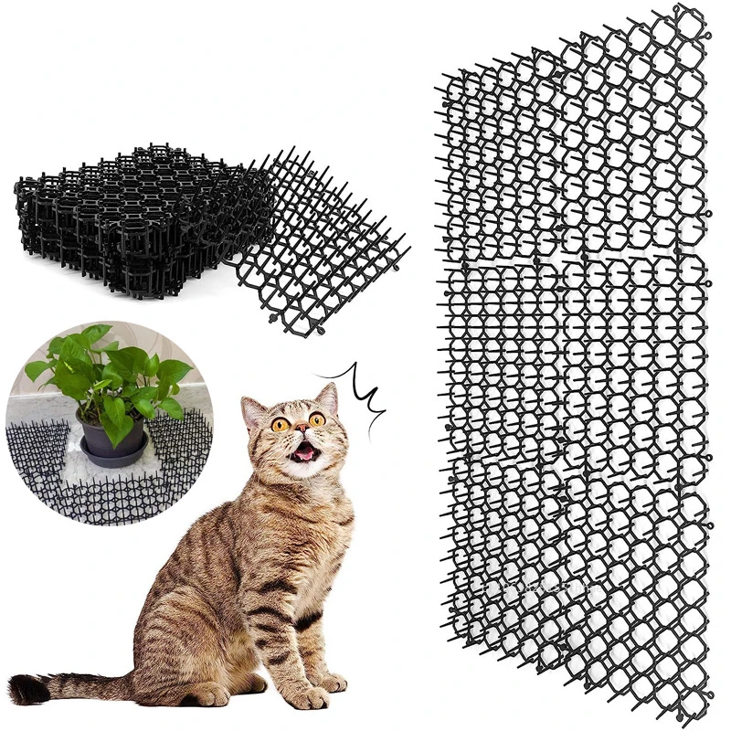 Záhradné anti-cat pichľavé rohožné repelentné scat rohožové prúžky hroty popruhy odstrašujúce držiak mačka psa