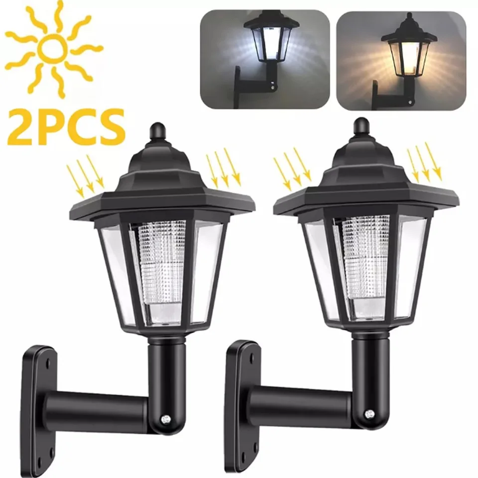 Záhradné svetlá vonkajšie solárne pouličné svetlo Lightings nástenné svietidlá LED diódy pre osvetlenie vonkajšie záhrady Dekorácia LED exteriér