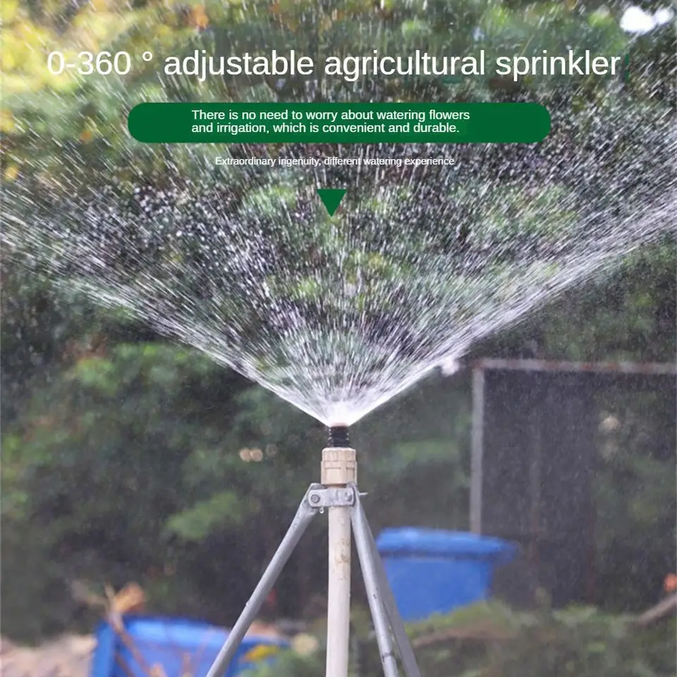 Záhradný postrekovač 360 ° voľne nastaviteľný uhlový rozptyl Broch Home Lawn Agricultural Automatické zavlažovacie zavlažovanie Jardin 물총