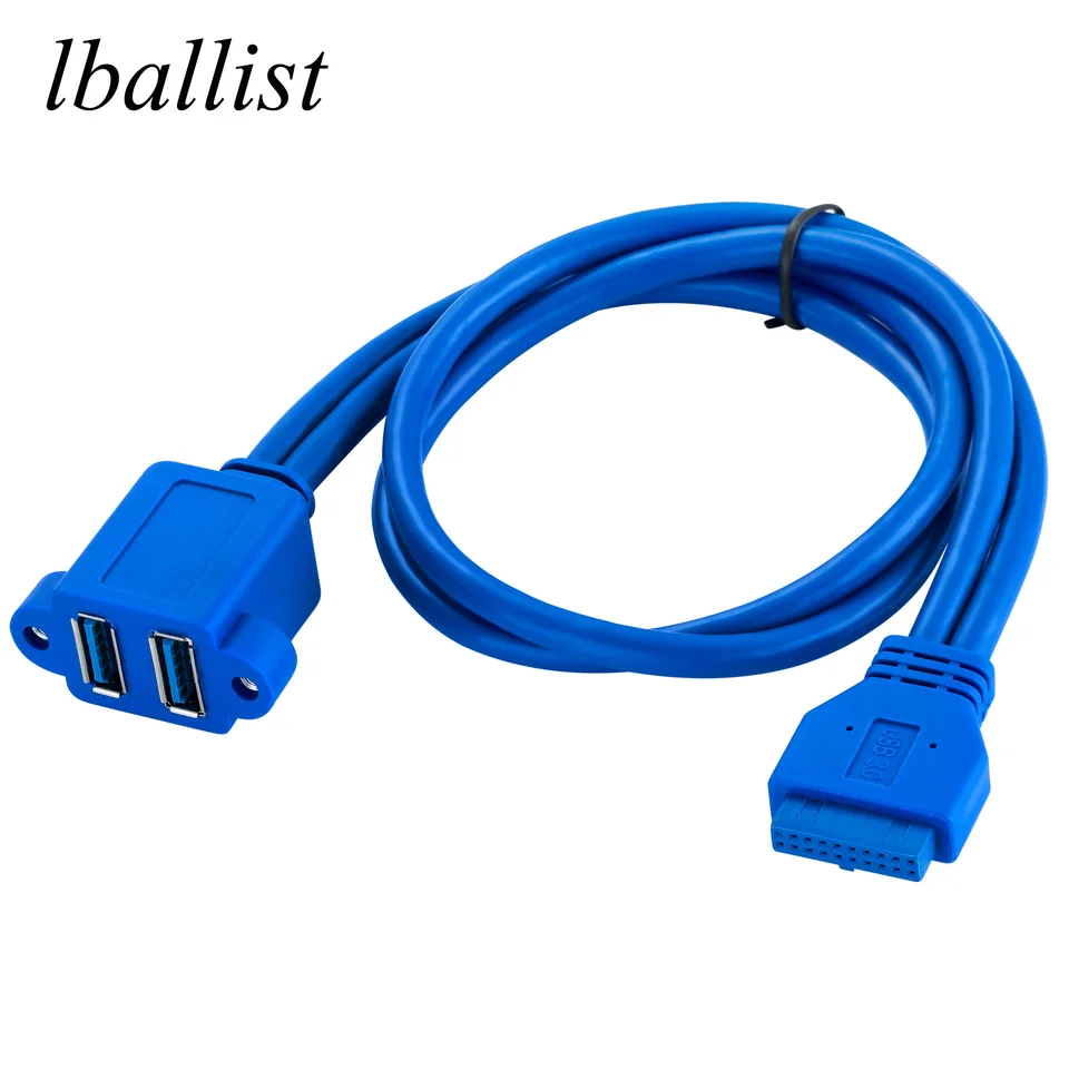 Základná doska LBAListky 20pin na duálne dátový kábel s dvoma USB 3.0