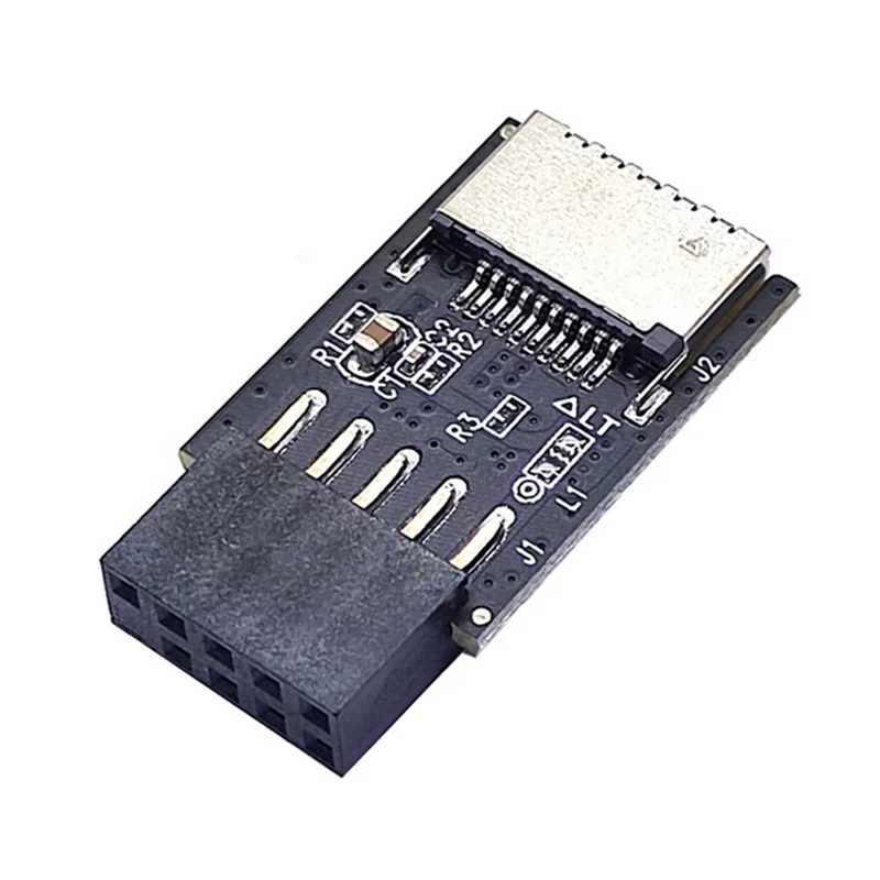 Základná doska USB2.0 9PIN až TYPY-C-KLYN PREDNÁ KONTERKÁRA PREDNÉHO CONVERTERU USB3.2 Adaptér hlavičky rozhrania typu-E