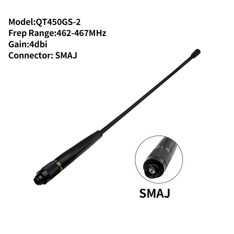 Základná stanica QT450GS-2 UHF Radio WHIP anténa 4DBI SMA-J RTK GPS SYSTEM SYSTEM pre prijímače South Chcnav GNSS 462-467MHz