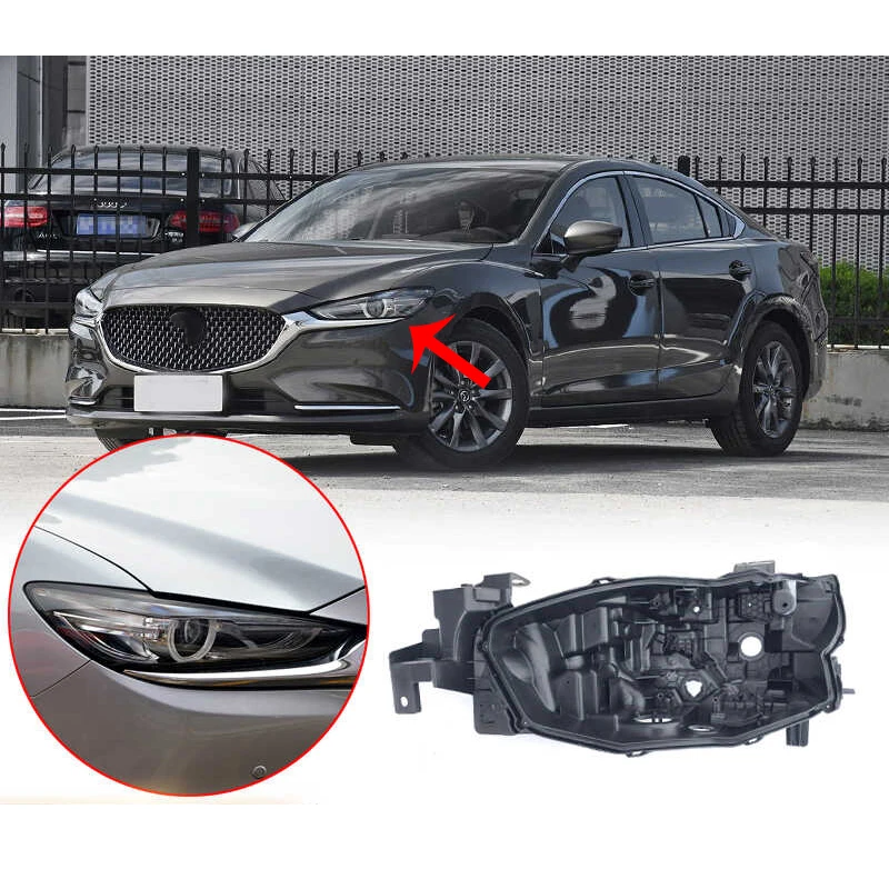 Základná základňa hlavného svetiel v aute Základná čiapka zadného domu kryte pre Mazda 6 Atenza 2019 2020 2021