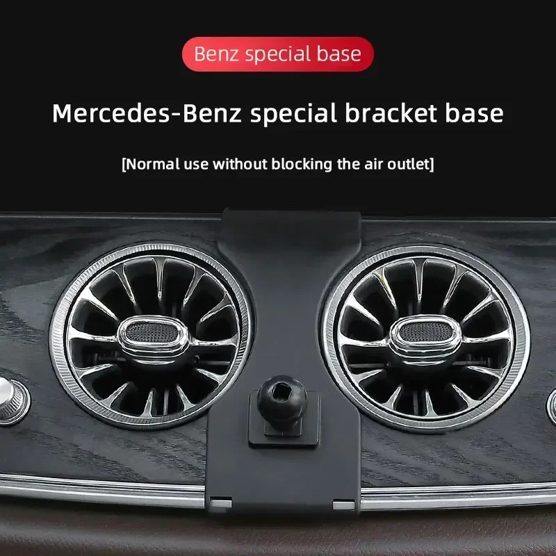 Základňa držiaka automobilov pre Mercedes Benz Ml Arbces CLS GLA CLA GLC GLS V260 VITO Wireless Stand Mobile Gravity Base