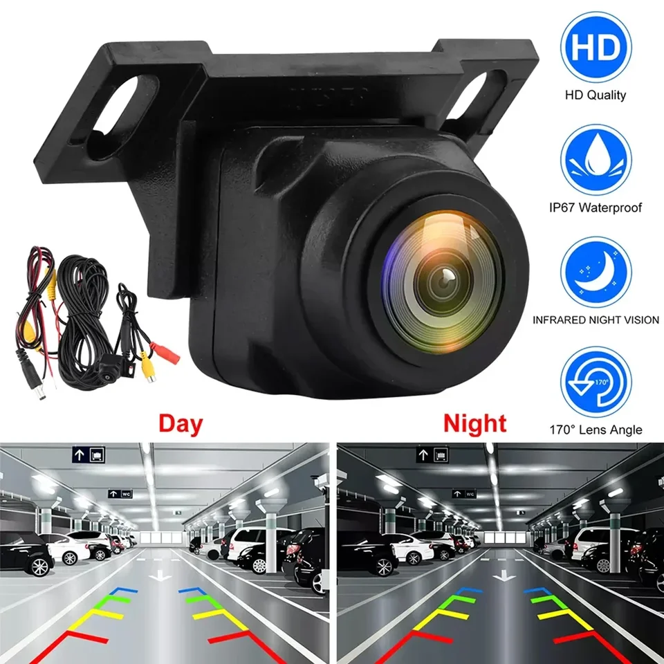 Zálohovacia kamera Zadná kamera Camera 1080p Clear Anti-Interference 170 stupňov so širokouhlým uhlom nastaviteľné vozidlo Malý reverzný fotoaparát