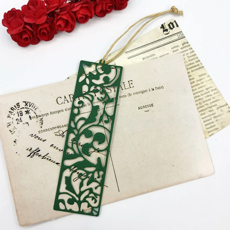 Záložka Metal Cutting Dies Scrapbooking Roplidery Folders for DIY Card Card Making Craft Stencil pozdrav