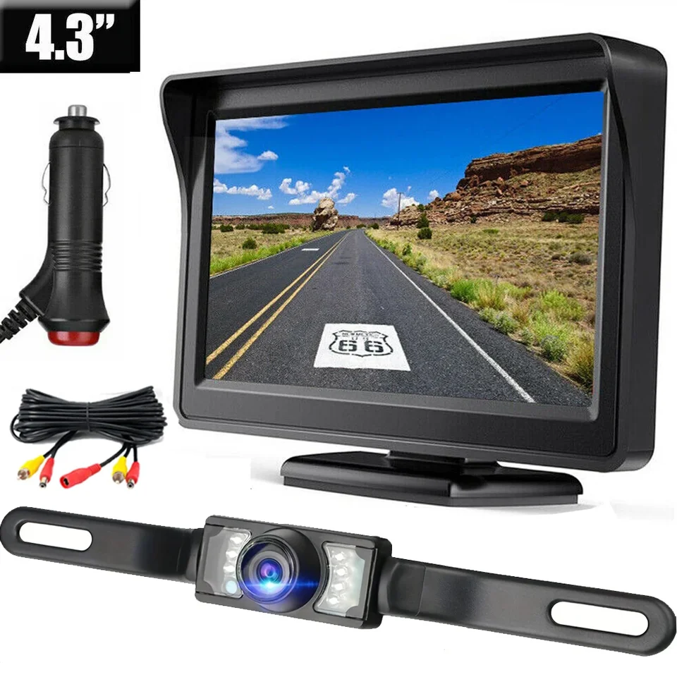 Záložná kamera Mirror HD Plug and Hra Easy Nastaviť farebné nočné videnie Zadné zrkadlo s fotoaparátom poznávacej značky pre auto pre auto