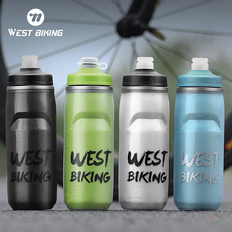 Západná cyklistická cyklistická studená voda Izolovaná fľaša MTB Road Bike Termal Botting Racing Soft Sweet Fľaša prenosná telocvičňa kanvica