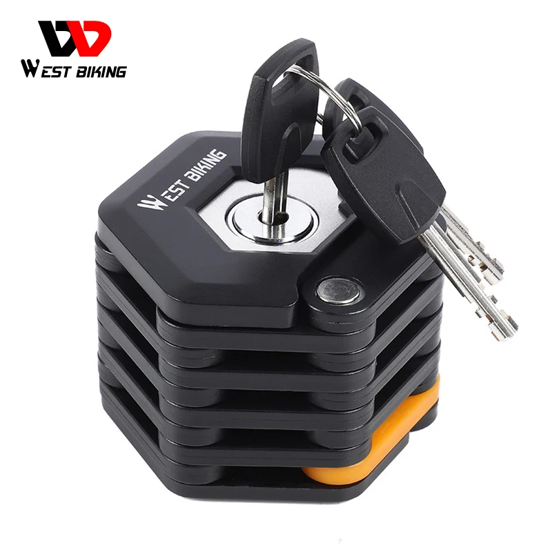 Západné cyklistické bicykle Skladací zámok prenosný zliatinový oceľ proti krádeži bezpečnostným zámkom Motocykel E-Bike Lock MTB Road Bike Accessories