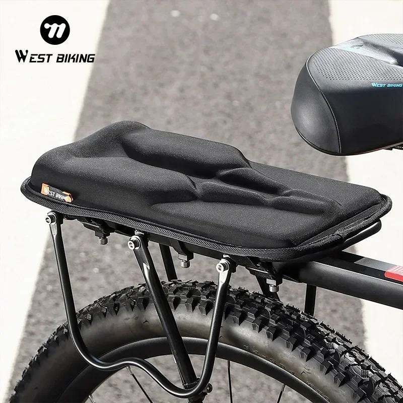 Západné cyklistické bicykle Zadné sedadlo vankúšov odolného proti opotrebeniu proti šmyku bicykla zadného sedla na cyklistické sedadlo MTB Road Bike príslušenstvo