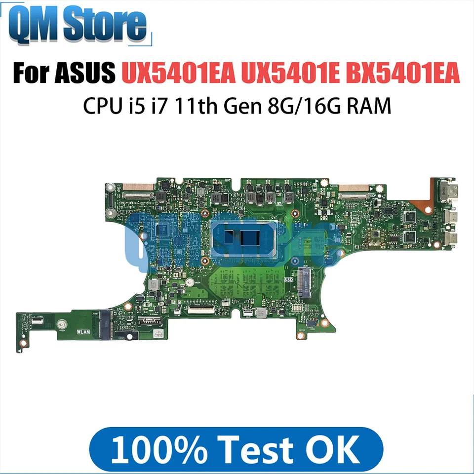 Zápisnica pre notebook pre ASUS Zenbook UX5401EA UX5401 UX5401E BX5401EA RX5401EA BX5401E I5 I7 11. GEN 8G 16G RAM RAM