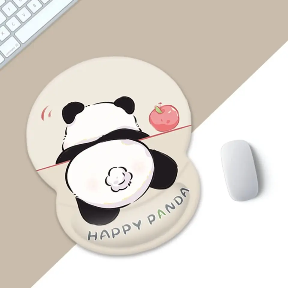 Zápästie držiak Panda nekĺzavá podložka podpora podpora zápästia Rast Cartoon Keyboard Pad roztomilý pohodlný 3D myš