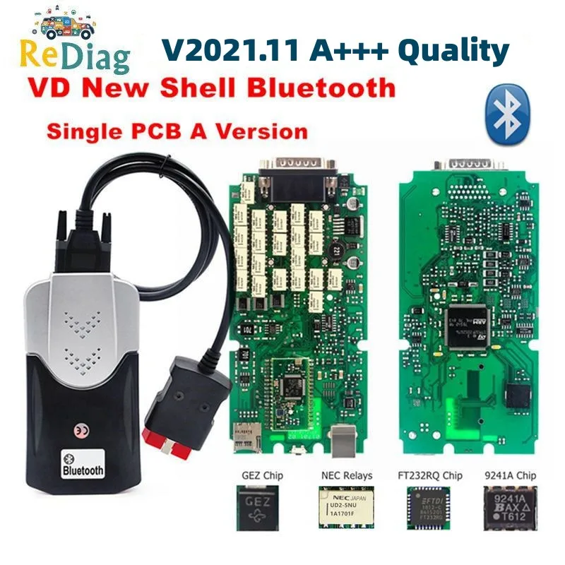 Zásoby EÚ. A +++ Kvalita V2021.11 V2020.23 Multidiag Pro+ VD150 Single PCB Board TCS Pro Scanner OBD2 Kódová čítačka pre autá/nákladné autá