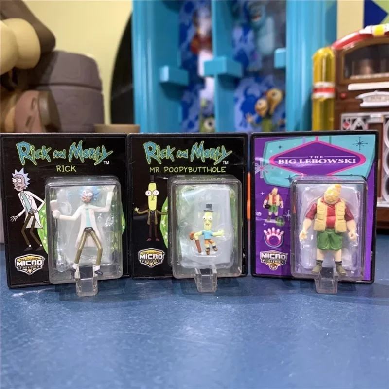 Zásoby originálne Rick Mortie akčná postava Poopybutthole Big Lebowskie Mini Detská hračkárska bábika zberateľ
