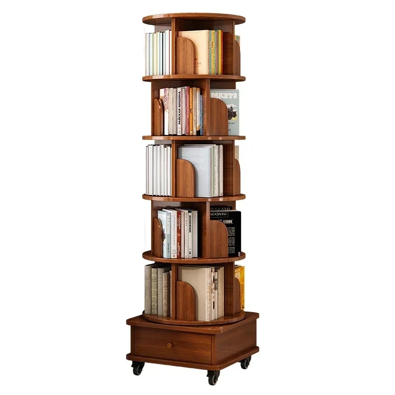 Zásuvky na rohové knižnice mobilné knihy Rotujúce úložné knižnice Nordiká Bibliotheque Etagere Rangement Rangement