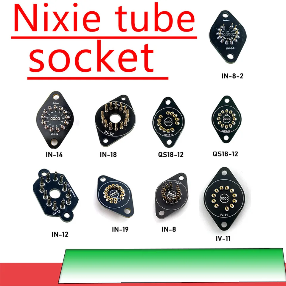 Zátka pre držiak trubice Nixie pre IN14 IN12 IN18 In-8 QS18-12 In-19 IV-11 IV-17 GLOW CLOCK ELEKTRONIKA QS27-1 QS30-1 In-4