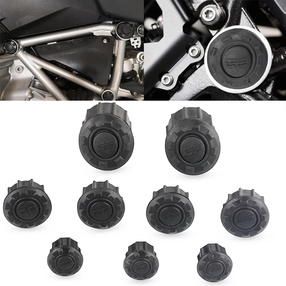Zátky na kryty na krycích krytoch rámcových otvorov pre BMW R1200GS LC Adventure 2013-2019 R1250GS LC 2019-2021 Motocyklové príslušenstvo s logom GS
