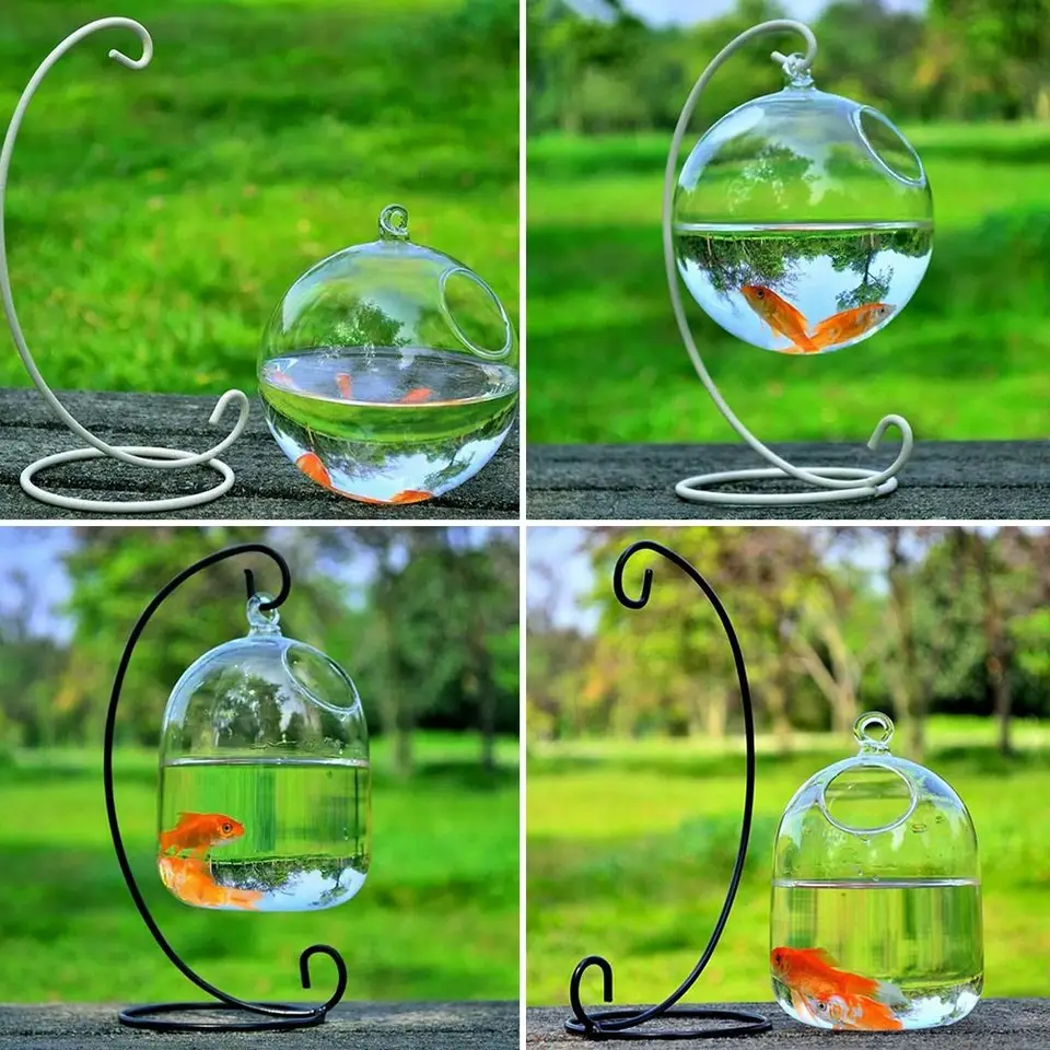 Závesné akvárium dekorácie Domáca dekorácia Hydroponická váza Váza Ornament Závesné sklo rybie misa Fish Bowl Fish Tank Rybár