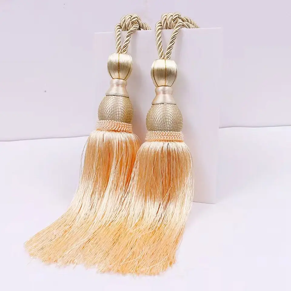 Závesné lano strapce tiebacks tenisový loptičkový opona držiak na závesné pásy Ropes Clips Upevňovacia závesné záclony Príslušenstvo