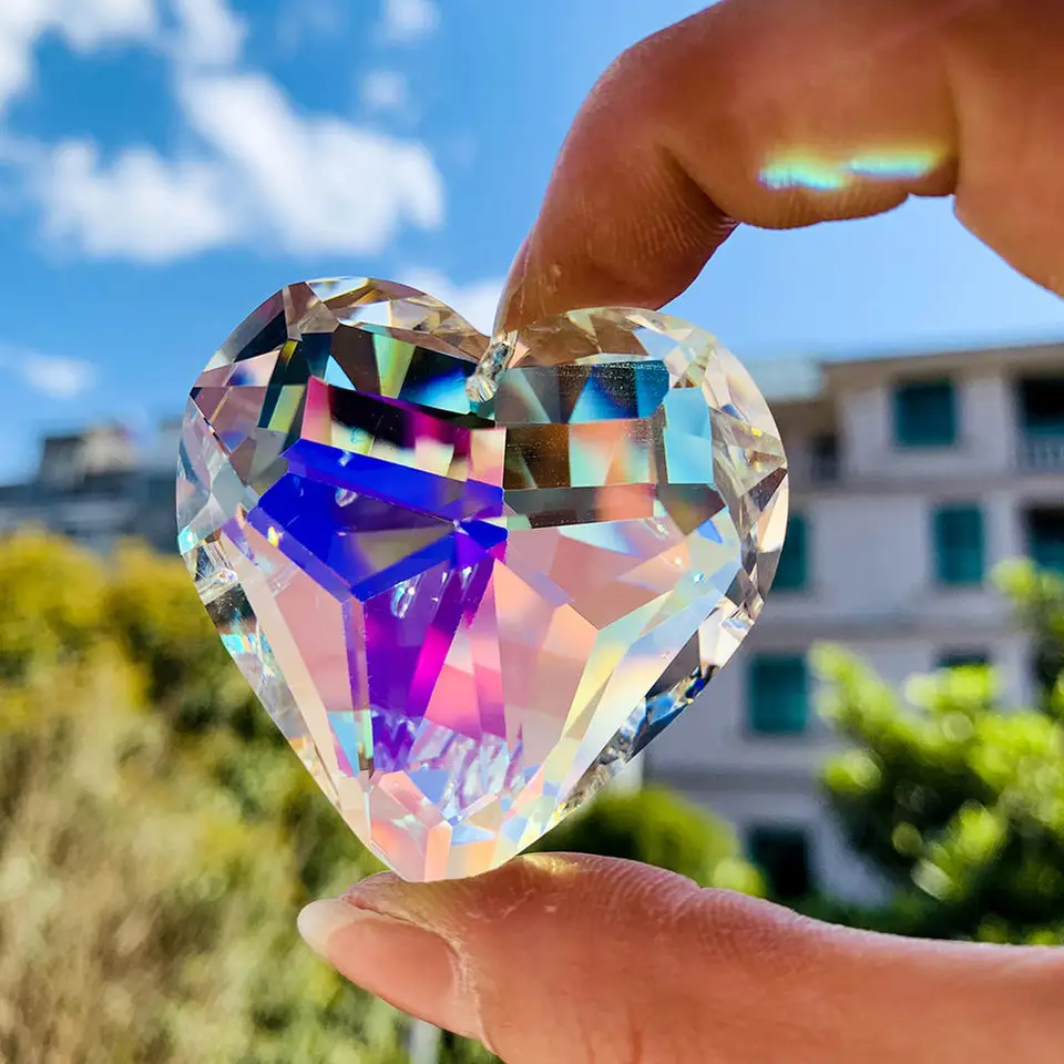 Závesné lopty Slnko Catcher Clear Crystal Feng Shui Lamp Ball Prism Rainbow Svadba dekorácie Domáca svadobná hostina ozdoba Ozdob