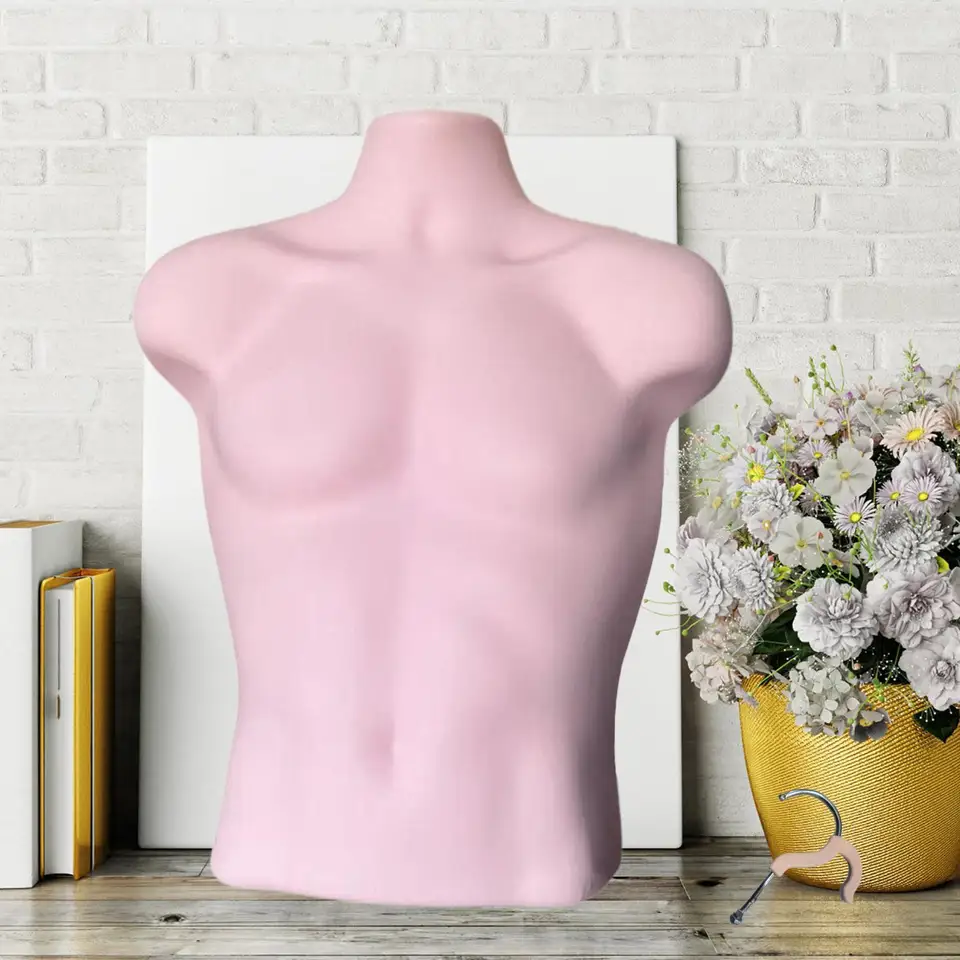 Závesné ľudské figuríny Men 23inch výška prenosné ľahké mužské šaty forma pre bundy košele Predajcovia odevných predajcov Maloobchodné predajne