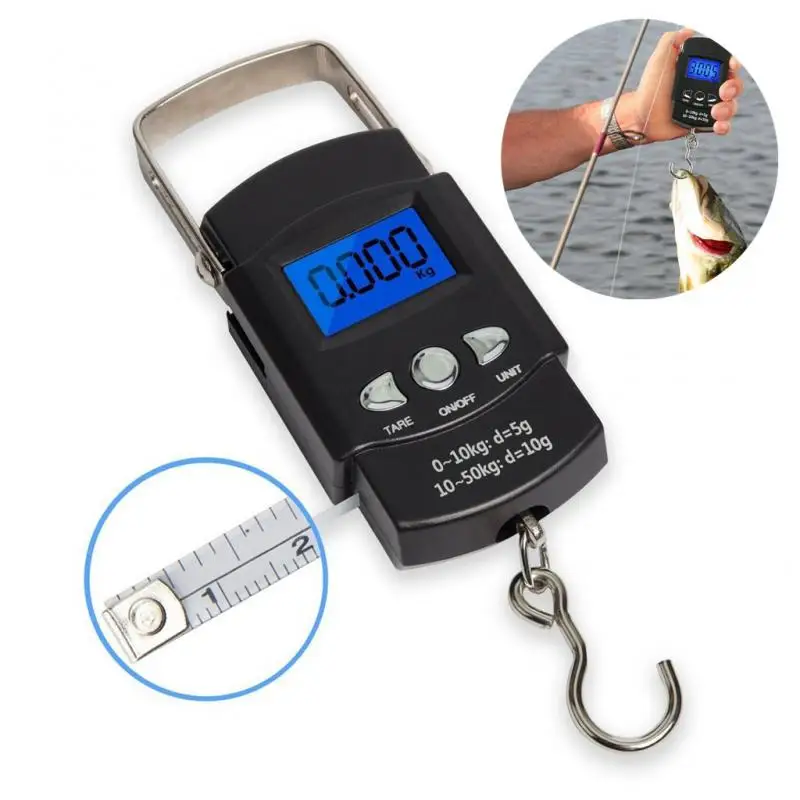 Závesný digitálny váhový škála Home Tool 50 kg/110 lb LCD Elektronická stupnica pre prenosný rybárska batožina prenosný