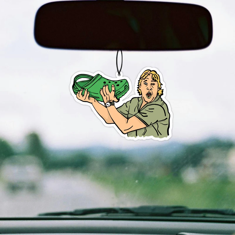 Závesný papier na osvieženie automobilu poskytuje dlhotrvajúcu vôňu pre automatické alebo domáce zelené lovec Croc Steve's Interiér