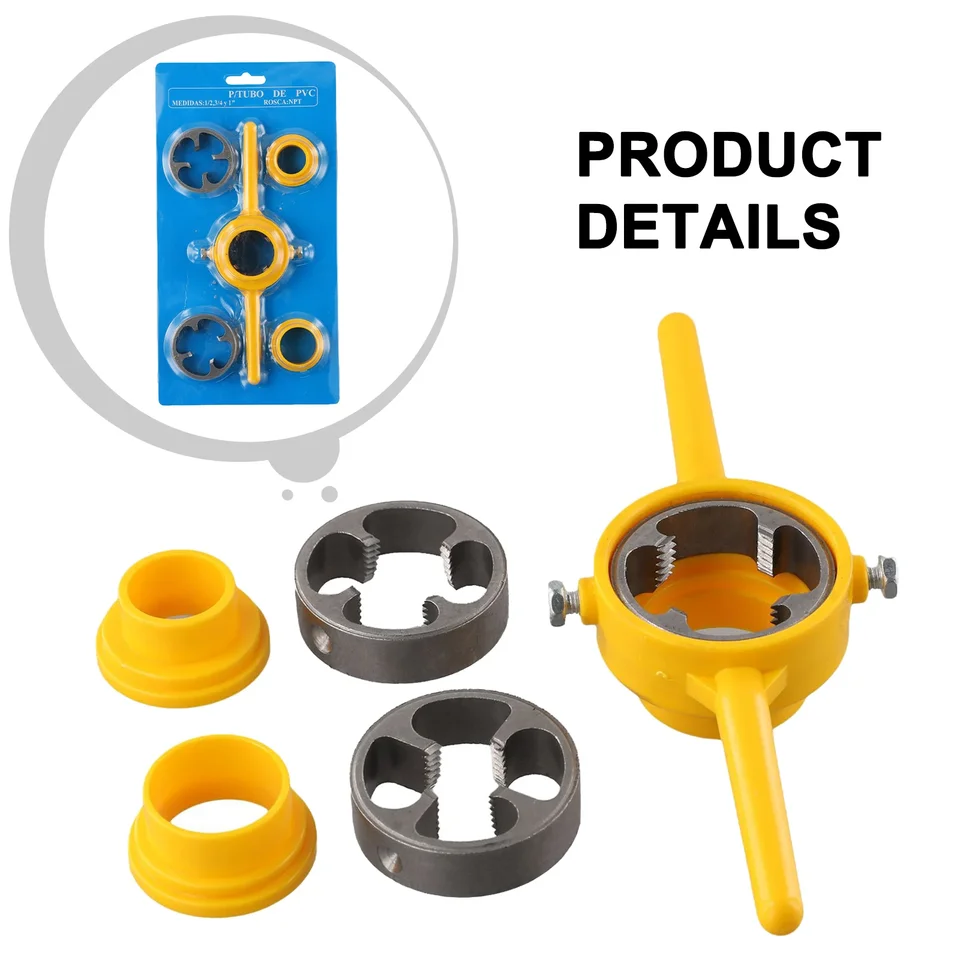 Závitové výrobky nástroja Pipe Záver 33 mm horný priemer 50 mm dolný priemer NPT závitovej rukoväte nástrojov Praktický plast