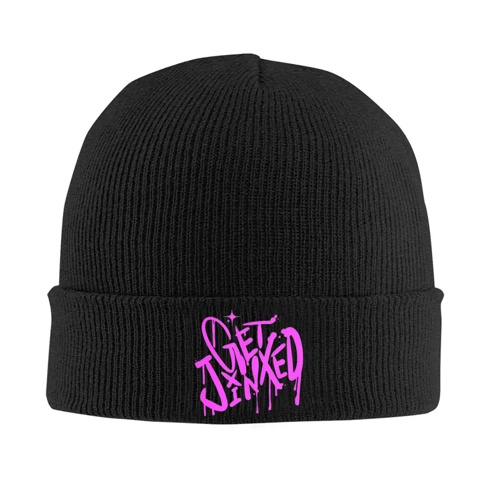 Získajte Jinxed Arcane Jinx pletené čiapky pre ženy muži muži beanie jesenné zimné klobúk akrylové hip hopové čiapky