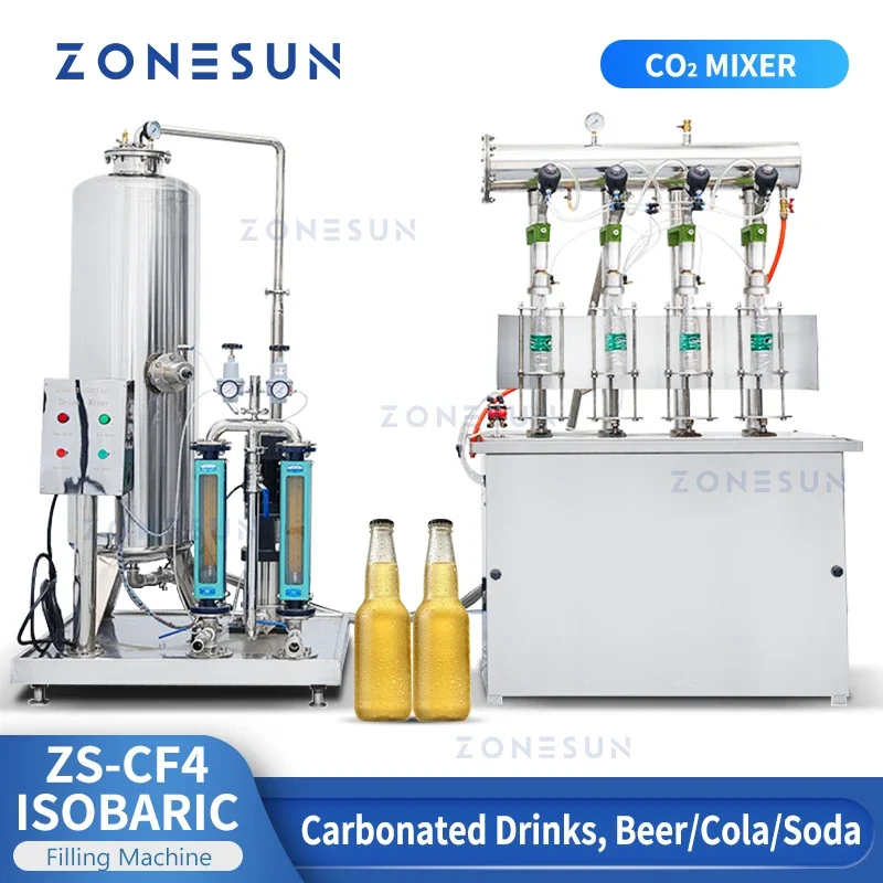 Zóna sýtené nápoje sýnané izobarické náplň stroj pivo sóda sóda Fizzy nápoj Minerálne voda šumivé víno ZS-CF4