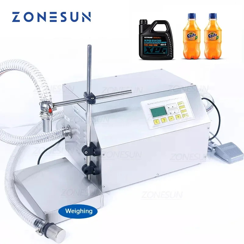 Zóna ZSS-DP431W Semi Automatický veľký prietok Kvapalný nápojový šampón vážiaci náplň stroj