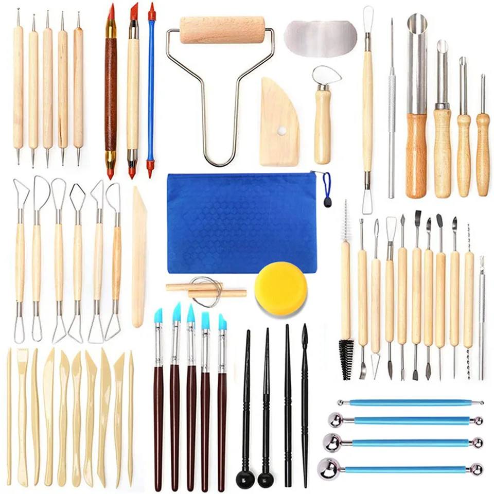 Ílové náradie Set Sculpting Kit Scult Smoothing Vosk rezbárske keramiky keramické náradie Polymérske tvary Modelovanie vyrezávaných nástrojov