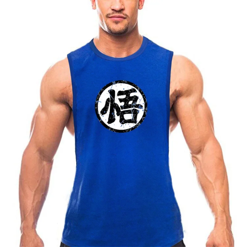 Ôk rýchle suché svalové svalové tanky Tops Pánske fitness bežiace športové singlety módy odrezané bez rukávov tričko bez rukávov