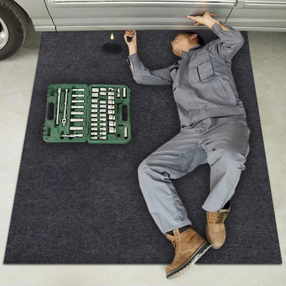 Údržba automobilu Olej Felt Proof Ochranná vodotesná garáž podlahové náradie automobilové opravy v podložke Creeper Patch Oprava automobilu