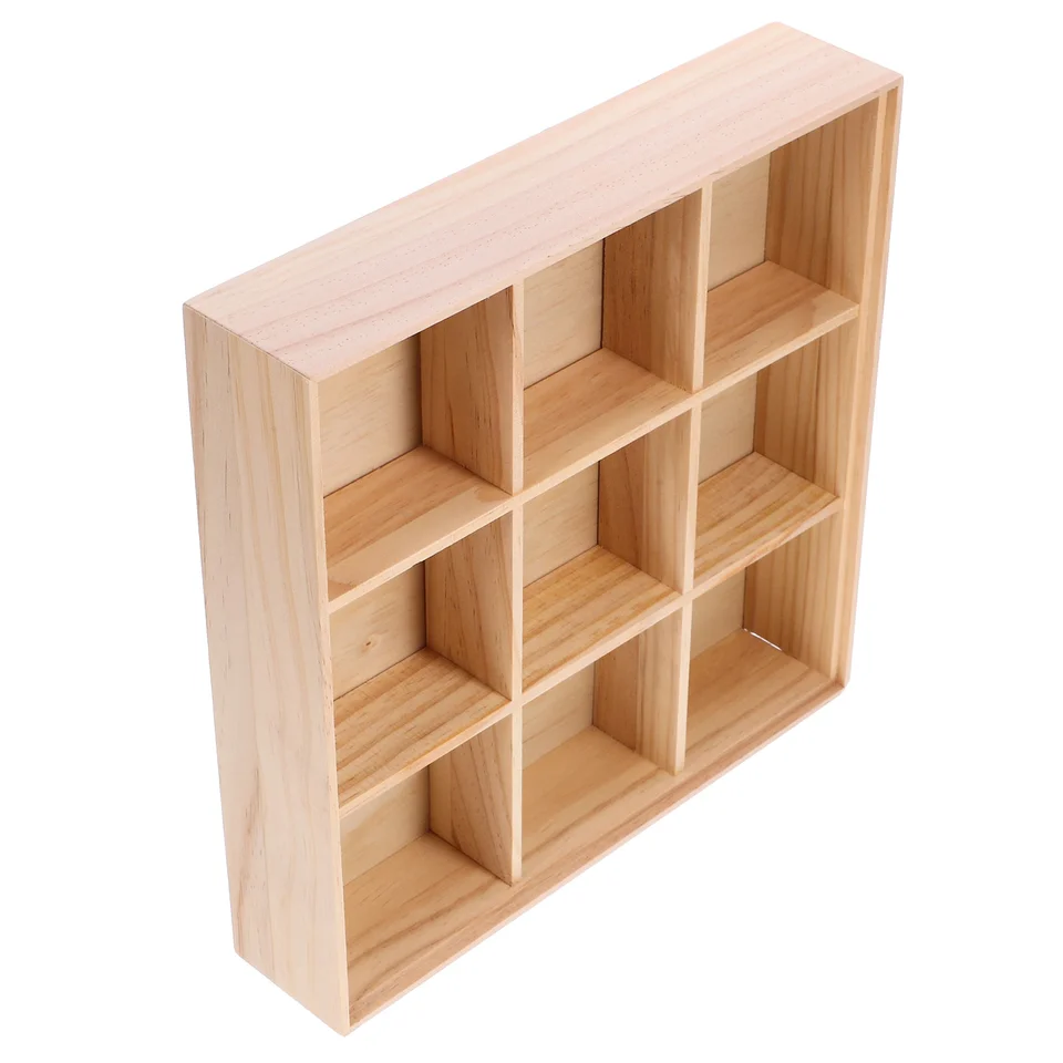 Úložná skrinka na drevo podnos potravín slúžku na čaj Čajový vrecko Organizátor Snack Desktop Delicate suché ovocie držiak priehradky