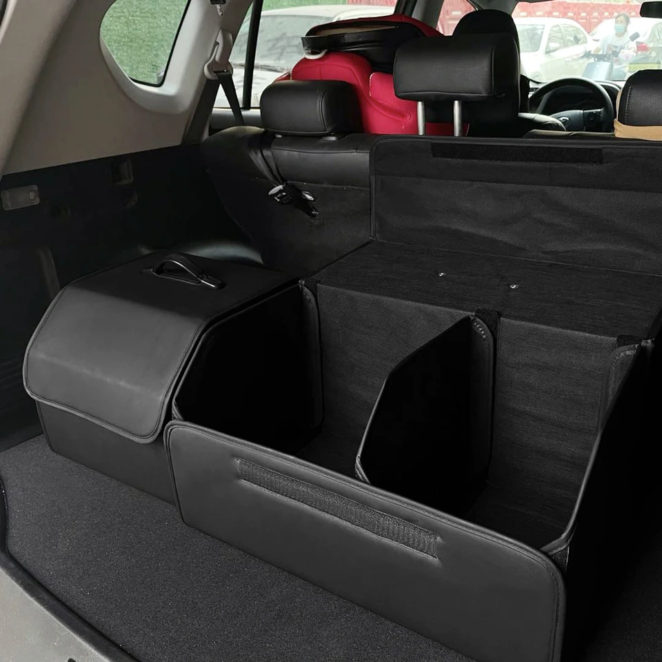 Úložná skrinka PU koža viacúčelová skladacia skladacia auto Usadzovač