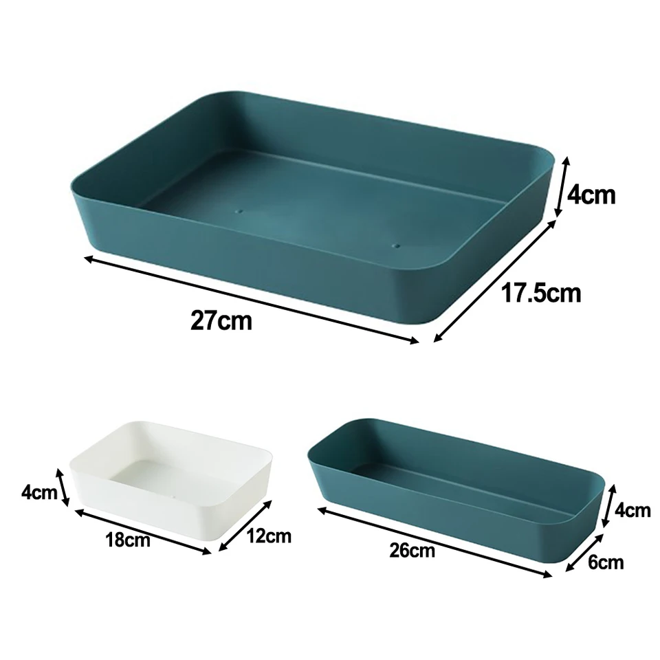 Úložné zásobníky zásuvky na úložné skrinky Kuchynský riad s malými úložnými skrinkami Multifunkčná kozmetika Sundries Storage Tray