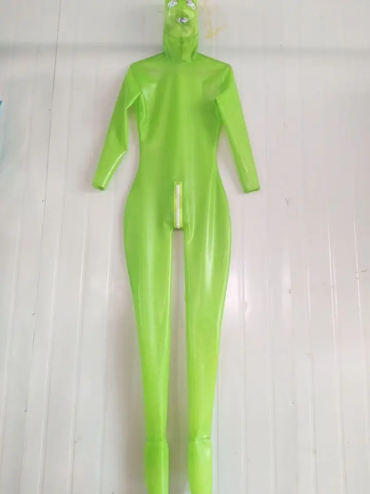 Úplne nové 100% latexové gumové gumové cosplay party BodySuits, tesné montáž
