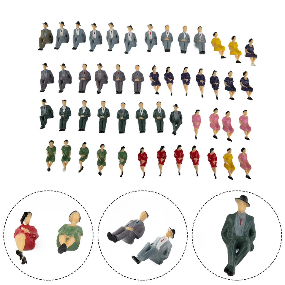 Úplne nové posedenie Figures Model maľovaných ľudí Plastické sedenie