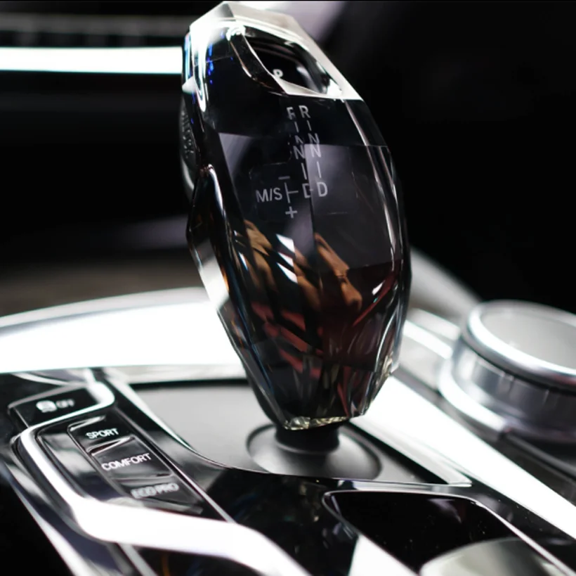 Úplne nový automobil Universal Crystal Handles Gear Shift Gomb Leaver Stick Hlava Fit for BMW New 5 Series X3x4 New 7 Series 6 Series 6 GT