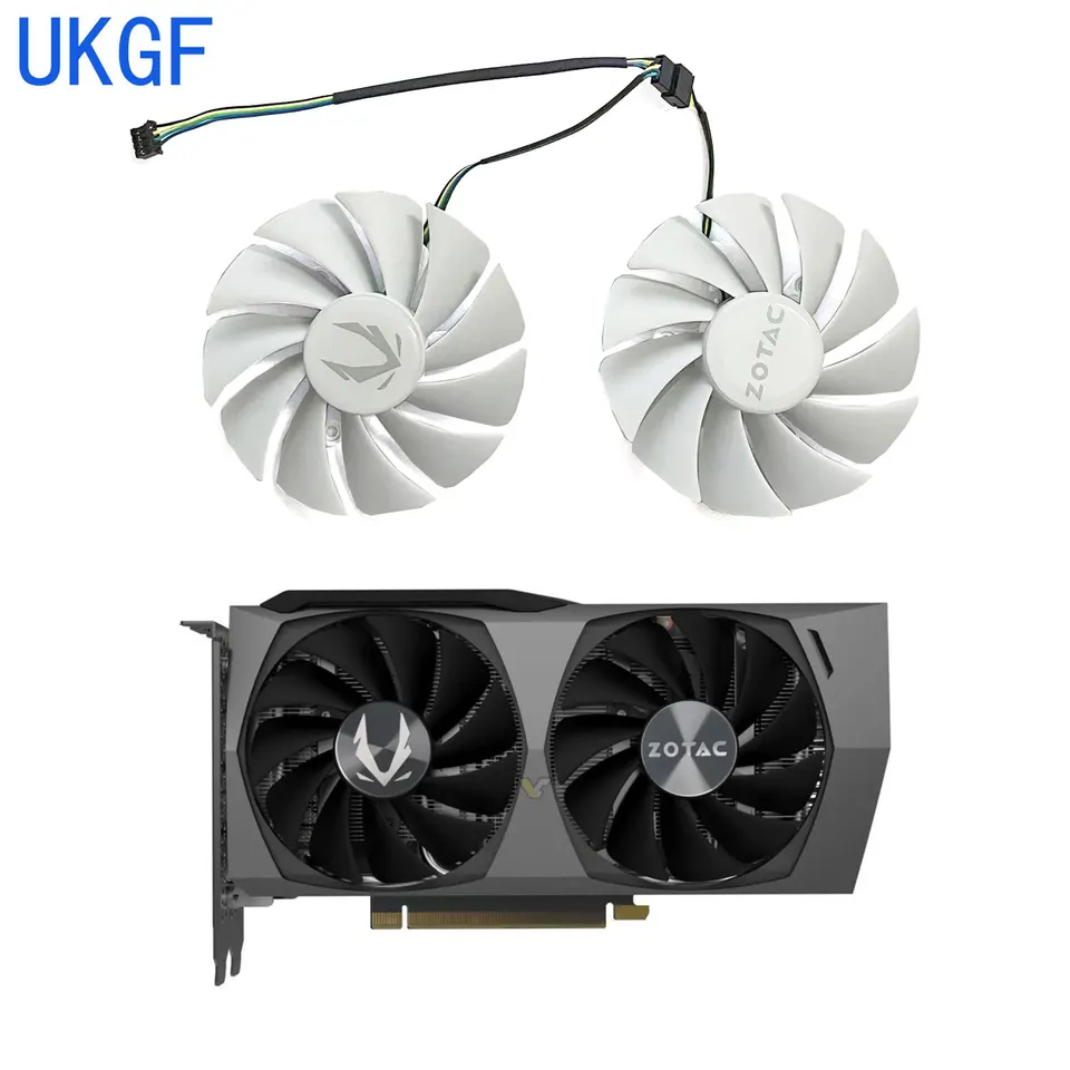 Úplne nový GA92S2U 4PIN 87 mm vhodný pre Zotac GeForce RTX3050 3060 3060ti 8 GB Twin Edge OC White Version Graphics Card