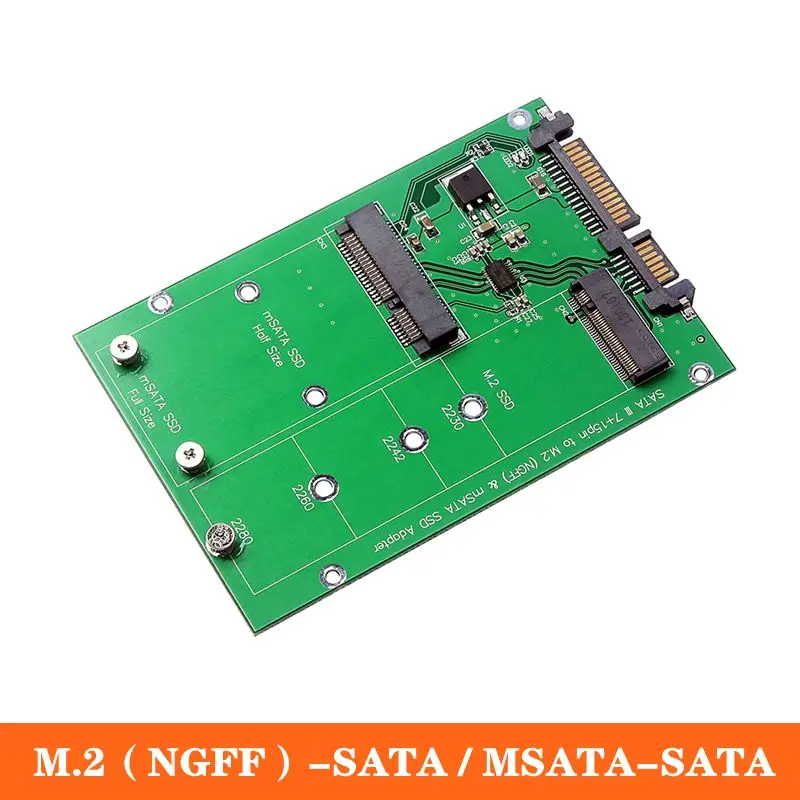 Úplne nový M.2 (NGFF) SSD MSATA SSD na SATA3 NAPLATÝ MSATA MSATA SOLD-ŠTÁTNA KARTA Drive Adapter