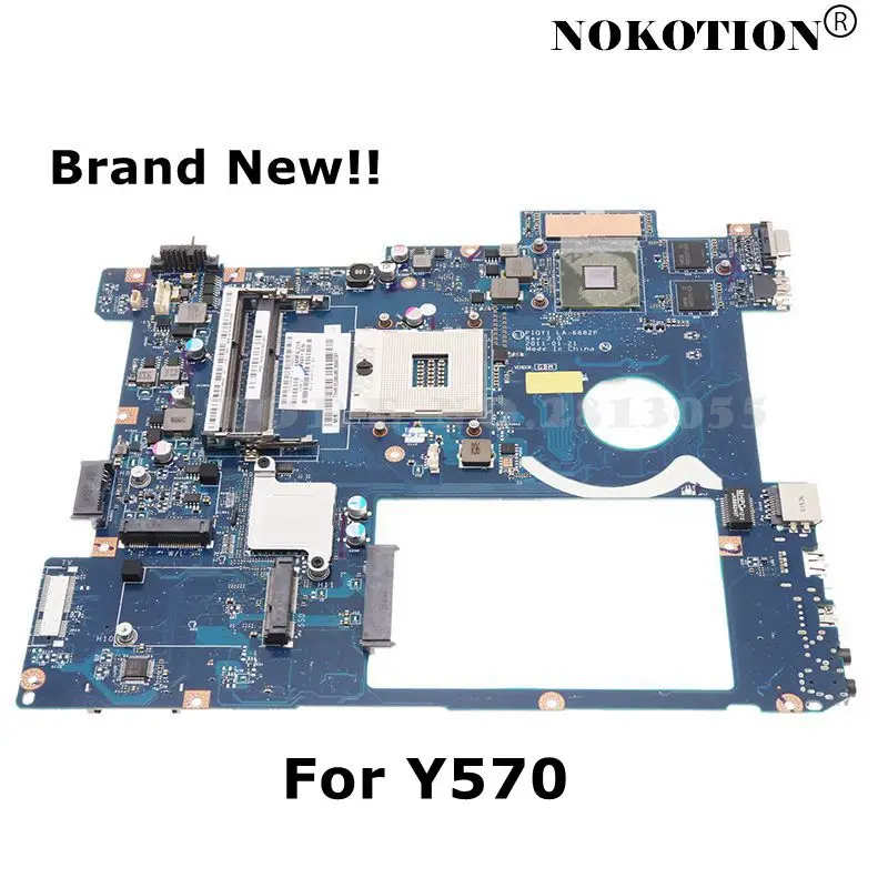 Úplne nový! PIQY1 LA-6882P pre Lenov IdeaPad Y570 LAPTOP ROZPORNÍKA 2 Induktory GT555M 2G HM65 DDR3 Support i7