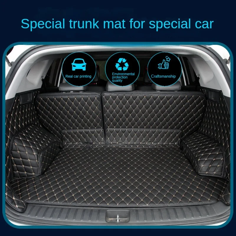 Úplné pokrytie vlastné kmeňové kmeňové rohože pre Toyota Fortuner Sequoia Mark X Corolla Interiér detaily